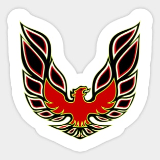 Bird On Fire Sticker